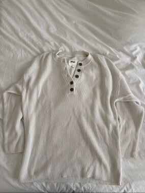 aerie knit henley sweater